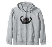 Cursed Cat Meme Dank Meme Cursed Angry Weird Cat Meme Sudadera con Capucha