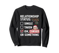 Cursed Christmas Relationship Status Holiday Sarcastic Elf Sudadera