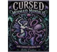 Cursed Mermaid Mandalas Dark Fantasy Coloring Book for Adults Featuring Gothic Mermaids, Sea Monsters & Intricate Ocean Designs