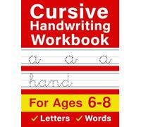 Cursive Handwriting Workbook For kids Ages 6-8