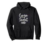 Cursive Is My Secret Code Escritura de caligrafía - Sudadera con Capucha