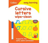 Cursive Letters Age 3-5 Wipe Clean Activity Book: Ideal for home learning (Collins Easy Learning Preschool)
