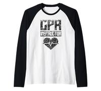 Curso de Primeros Auxilios de CPR Instructor Care de Emergencia Camiseta Manga Raglan