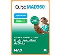 Curso MAD360 (30 días renovable) Escala de Auxiliares de Clínica Comunidad Autónoma de Galicia + Libros Papel