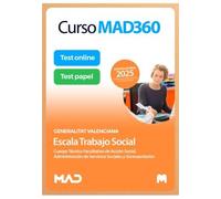 Curso MAD360 (30 días renovable) Escala en Trabajo Social + Libros Papel Generalitat Valenciana