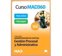 Curso MAD360 (30 días renovable) Gestión Procesal + Libros en papel Administración de Justicia