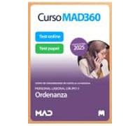 Curso MAD360 (30 días renovable) Ordenanza (Grupo V Personal Laboral) + Libros papel Junta de Comunidades Castilla-La Mancha