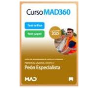 Curso MAD360 (30 días renovable) Peón Especialista (Grupo V Personal Laboral) + Libros Papel Junta de Comunidades Castilla-La Mancha