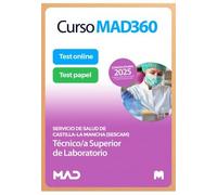 Curso MAD360 (30 días renovable) Técnico/a Superior de Laboratorio + Libros Papel Servicio de Salud de Castilla-La Mancha (SESCAM)