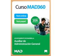 Curso MAD360 Auxiliar de Administración General Ayuntamiento de Marbella + Libros Papel