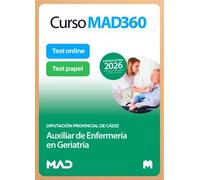 Curso MAD360 Auxiliar de Enfermería en Geriatría Diputación Provincial de Cádiz + Libros Papel