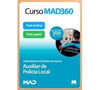 Curso MAD360 Auxiliar de la Policía Local Comunidad Autónoma de Galicia + Libros Papel