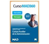 Curso MAD360 Cuerpo Auxiliar de la Administración + Libros Papel Comunidad Autónoma de Castilla y León