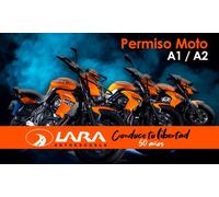 Curso para obtener carné de moto A1 o A2 con 4 prácticas (3 de maniobras y 1 de circulación)