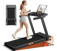 CURSOR Cinta de correr inclinable plegable, máquina para caminar plegable, cinta de correr eléctrica para uso doméstico, con motor de 3,0 CV y pantalla LED, con una capacidad máxima de peso de 136 kil