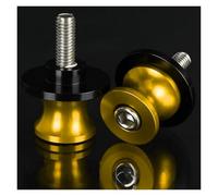 Cursores de Caballete Trasero Moto en Aluminio PARA CAPONORD1200 2002-2025 Tornillos De 6Mm Para El Soporte Del Deslizador De Bobinas Del Basculante(6MM yellow NO LOGO)