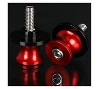 Cursores de Caballete Trasero Moto en Aluminio PARA CAPONORD1200 2002-2025 Tornillos De 6Mm Para El Soporte Del Deslizador De Bobinas Del Basculante(6MM Red NO LOGO)
