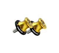 Cursores de Caballete Trasero Moto en Aluminio Para GTR1400 2006-2024 Accesorios De Motocicleta M10 Deslizador De Carrete De Basculante Tornillos De Soporte De 10 Mm(4 YELLOW)