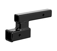Curt 45798 - Adaptador de Enganche para Remolque, Receptor de 2 Pulgadas, caída o elevación de 4 Pulgadas, 7 Libras, Negro