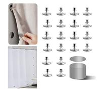 Curtain Magnets Closure,20 Pcs Magnetic Curtain Clips for Indoor Outdoor Curtains Prevent Light Leaking,Magnetic Shower Curtain Clips for Side of Shower, 10 Pair, Plus Size