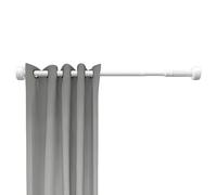 Curtain Rail - Adjustable Spring Loaded Tube, Telescopic Closet Hanging Bar with Non-Slip Endcaps, Rustproof Metal Wardrobe Organizer Pole, Ideal for Doorways Rental Homes