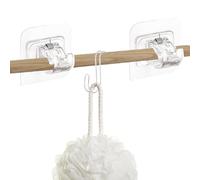 Curtain Rod Holder - Wall Mount Bracket for Drapes | Adjustable Metal with Screw Installation, Sturdy Support, Easy Fit for Standard and Decorative Curtain Poles, Home Window Decor 2.36×2.36in