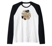 Curtain Up Worries Down Theater Acting Musical Camiseta Manga Raglan
