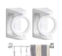 Curtains Rod Adhesive Holder 2 Pieces Self Adhesive Drapes Pole Hook