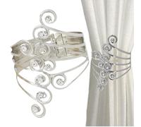 Curtains Tiebacks, Metal Holdback Window Draperies, Decorative Curtains Tiebacks Buckles Holdbacks, Home Outdoor Bedroom Living Room for Elegant Spaces