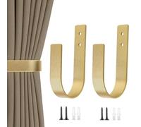Curtains Tiebacks Set, Decorative Curtain Fasteners, 6,3 x 3,27 in Elegant Curtain Accessories, Bedroom Living Room, Farmhouse Nursery Dorm Apartment Curtains Tiebacks for Home Window Styling Use