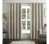 Curtina - Chateau - Par de Cortinas con Ojales - 168 cm de Ancho x 137 cm de Largo, Crudo