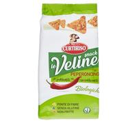 Curtiriso Le Veline Snack al Peperoncino Scrokkinati Biologico Bocadillos de chile orgánicos 80 g