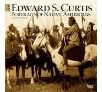 Edward S. Curtis Retratos de nativos americanos | Calendario mensual cuadrado de pared 2026 de 12 x 24 pulgadas (colgado) | Sin plástico | BrownTrout | Fotografía Estados Unidos América