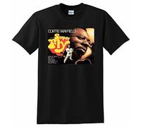 Curtis Mayfield T Shirt Superfly Vinyl CD Cover tee Small Medium L or XL(Small)
