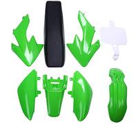 CURTT 8 piezas 50Cc 110Cc 125Cc 140Cc plástico 4-Stroke Crf50 Pit Off-Road Bike Set Guardabarros - Motocicleta DIY Kits Verde