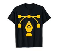 Curva Bezier - Curva paramétrica - Gráfico por Ordenador Camiseta gráfica económica, Hombre, Negro, M