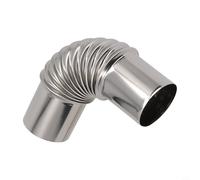 Curva del trazador de líneas de la chimenea del codo del acero inoxidable 90° para la chimenea, tubo resistente da alta temperatura de la estufa con la conexión apretada del humo, 50Mm resistentes a