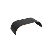 CURVA Panel de Madera para Estante Corto Negro