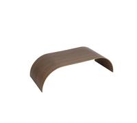 CURVA Panel de Madera para Estante Corto Nuez