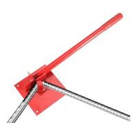 Curvador de refuerzo manual - Herramienta de flexión de 22 pulgadas para estructuras de acero | Mini dobladora manual para barras de acero para soldar vallas en el garaje, cubierta HVAC