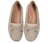 Curvahouse Orthopedic Leather Shoes,Breathable for Women,offering Durability, Lightweight Anti-Slip Breathable (Apricot,35)