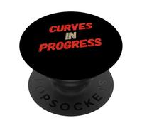Curvas En Progreso Gordas Divertidas Citas Divertidas Frases PopSockets PopGrip Adhesivo
