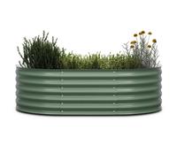 Curvbox 150x60x43 cm Cama de Jardín elevada Verde