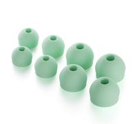 CURVD- Juego de 4 pares de tapones para los oídos, tapones de silicona suaves y flexibles para reducción de ruido, para auriculares y audífonos (verde menta)