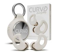 CURVD Paquete de tapones para los oídos para uso diario + clip para funda, el tapón perfecto para dormir, viajes, sensibilidad al ruido/cancelación + paquete de clip para funda, contenedor portátil