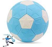 Curve Ball for Kids Star Pattern Curve Blue & White Soccer Ball TPU 8.5 Pulgadas Swerve para fútbol de Juego 11 al Lado para un Partido al Aire Libre, Regalo para niños, fútbol recreativo