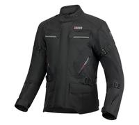 CURVE Chaqueta moto Boron Waterproof negra, espaldera, protecciones nivel 2, hombre, mujer, adulto, 4 estaciones, CE, clase A (FR/ES, Letras, XXL, Regular, Regular, Negro)