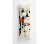 Curved Dots Body Pillow Case Cover 50x150cm, Long Backrest Cushion Pillow Protector with Zipper, Decorative Bedding Pillowcase, Soft Body Pillow Cover for Couch Bedroom Geometry