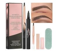 Curved Eyebrow Pen, Microblading Brows Pen, Waterproof Eyebrow Pencil, Natural Brow Enhancer with Lightweight and Comfortable Wear for Everyday Use or Special Occasions
