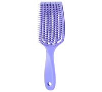 Curved Hair Brush - Smoothing Massaging Hair Brush, Vented Design For Long And Short, Easy Combing, Reduces Pulling And Breakage, Comfortable Handle, Portable Travel | For Bedroom Bathroom Daily
